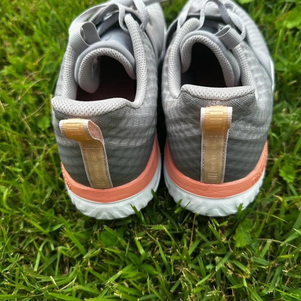 Nike Gray and Pink Sneakers with Cushioned Sole